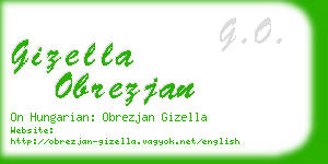 gizella obrezjan business card